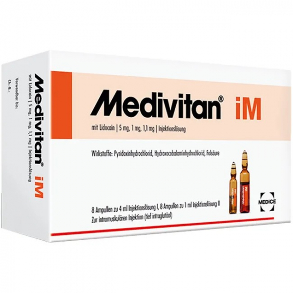 Медивитан | Medivitan iM | Гидроксокобаламин в комбинации